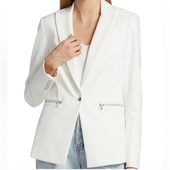 Veronica Beard classic white scuba Dickey jacket blazer NWT - Picture 2 of 13